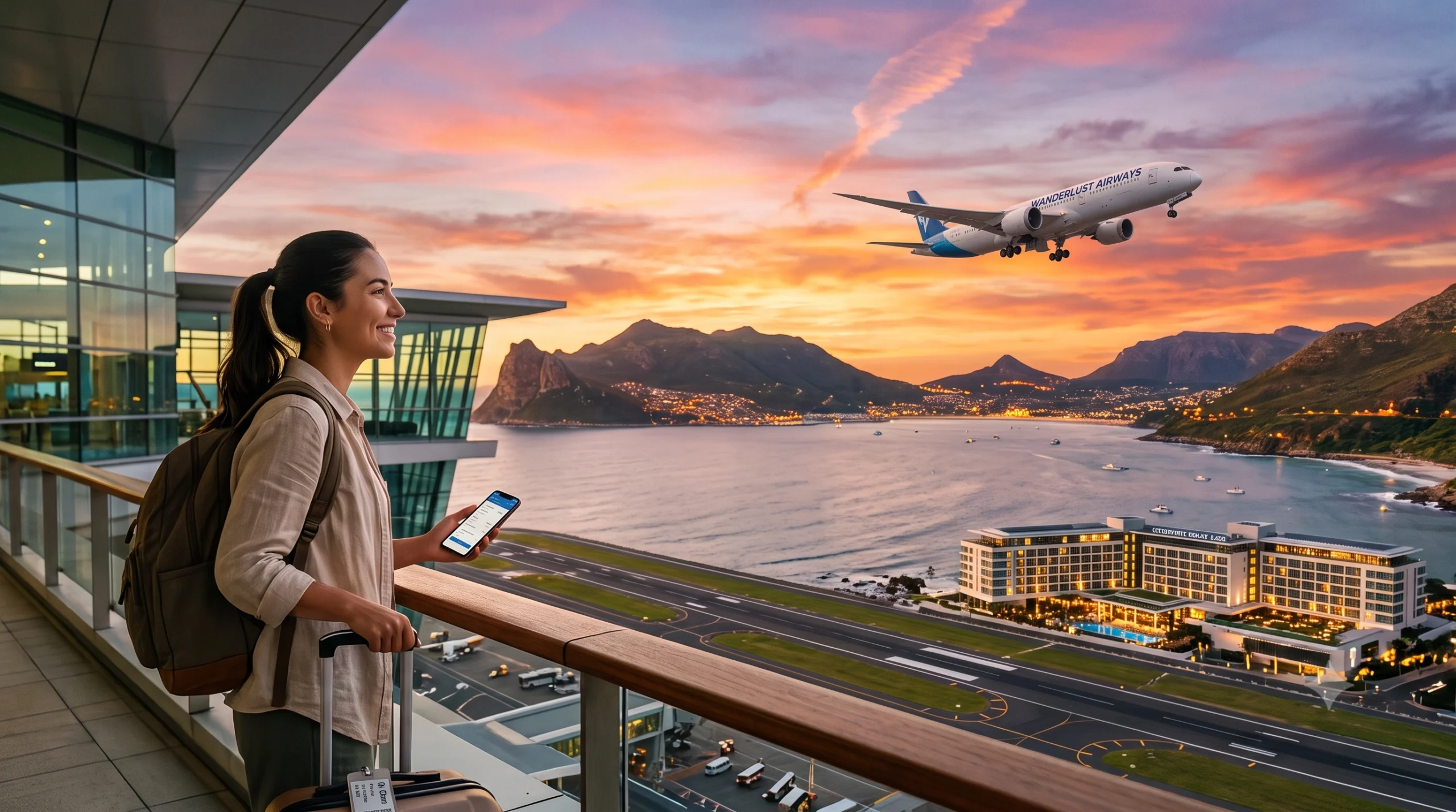 Traveler checking a boarding pass and passport before a flight